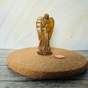 Natural Mariyam Jasper Angel Carving Crystal Healing Gift